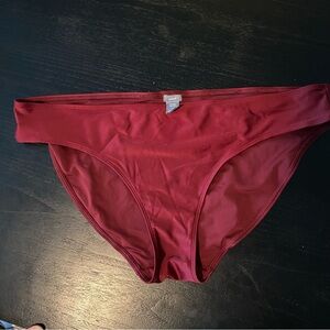 Aerie Bikini Bottom, XL, Maroon